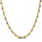 Multi-Color Bead Double Strand Necklace in 14K Yellow Gold Over Sterling Silver
