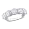 4 CT DEW Created Moissanite Anniversary Style Ring in 10K White Gold