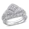 1/5 CT TW Diamond Vintage Bridal Set in Sterling Silver