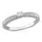 1/10 CT TW Diamond Vintage Engagement Ring in Sterling Silver