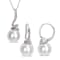 11-12MM Freshwater Cultured Pearl and 1/10 CT TW Diamond Earrings and
Pendant Set in Sterling Silver