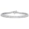 4 1/2 CT DEW Created Moissanite Bar Tennis Bracelet in Sterling Silver