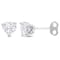 2 CT TGW Heart White Topaz Stud Earrings in Sterling Silver
