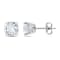 4-4/5ctw Created White Sapphire Stud Earrings in Sterling Silver