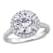 3 5/8 CT TW Lab-Grown Diamond Halo Engagement Ring in 14K White Gold