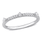 1/7 CT TGW Lab Grown Diamond Anniversary Style Band Ring in Platinum
Plated Sterling Silver