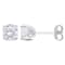 2 CT TGW Created White Sapphire Stud Earrings in Sterling Silver