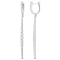 2 CT TW Diamond Cuff Line Earrings in 14K White Gold