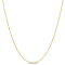 1MM Ball Chain Necklace in Yellow Plated Sterling Silver