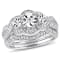 1/4 CT TW Diamond 3-Stone Bridal Set in Sterling Silver