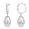 8-8.5MM Freshwater Cultured Pearl and Diamond Accent Infinity Drop Cuff
Earrings in Sterling Silver