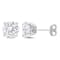 3 3/4 CT TGW Created Moissanite Stud Earrings in Sterling Silver