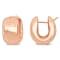 20.5mm Wide Polished Huggie Earrings in 14k  Gold