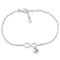 1/5 CT TGW Cubic Zirconia Infinity and Heart Charm Bracelet in Sterling Silver