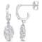 3/5 CT TW Diamond Dangling Earrings in 14K White Gold