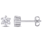 5/8 CT TGW Lab Grown Diamond Stud Earrings in 14K White Gold