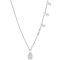 1/5 CT TW Diamond Dangle Necklace in 14K White Gold