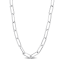 5MM Diamond Cut Paperclip Chain Necklace in Sterling Silver