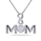 Diamond Infinity "Mom" Pendant with Chain in Sterling Silver