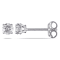 1/3 CT TW Diamond Stud Earrings in Sterling Silver