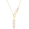 8-9.5 MM Freshwater Cultured Pearl Infinity Lariat Necklace in 18K
Yellow Gold Over Sterling Silver