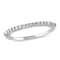 1/5 CT TW Diamond Anniversary Band in Sterling Silver