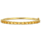 6-3/4ctw Oval-Cut Citrine Bangle In 18K Yellow Gold Over Sterling Silver