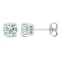 1 1/2 CT TGW Aquamarine Stud Earrings in Sterling Silver