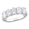 2-1/2 CT DEW Created Moissanite Semi Eternity Ring in 10K White Gold