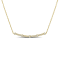 1/3 CT TGW Lab Grown Diamond Bar Pendant with Chain in 18K Yellow Gold
Plated Sterling Silver
