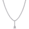 9 5/8 CT Cubic Zirconia Lariat Necklace in Sterling Silver