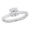 1 CT TW Lab-Grown Diamond Solitaire Ring in 14K White Gold
