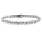 1 CT TW Diamond S-Shape Bracelet in Sterling Silver