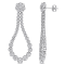 2 3/4 CT DEW Created Moissanite Open Pear Shape Dangle Earrings in
Sterling Silver