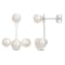 5-6.5MM Freshwater Cultured Pearl Dangle Earrings in 14K White Gold