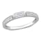3/8 CT DEW Created Moissanite Anniversary Band in Sterling Silver