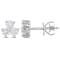 5/8 CT TW Diamond 3-Stone Stud Earrings in Platinum