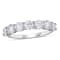 1 3/4 CT TGW Lab Grown Diamond Semi-Eternity Anniversary Band in 14K
White Gold
