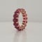 14K Rose Gold Ruby Oval Ring