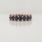 14K Rose Gold Black Sapphire Oval Ring