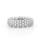 ZYDO White Gold Stretch Dome Ring with 1.92cts of Diamonds