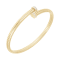 ALBERTO MILANI – PIAZZA MERCANTI 14K Yellow Gold Tubogas 5mm Diamond
Contrarie Bangle .13ctw