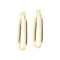 ALBERTO MILANI –MILLENIA  14K Yellow Gold Polished 2 inch Hoop Earrings