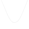 Solid 10K Gold 0.5mm Rope Chain Unisex Necklace - Size 16"