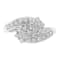 14K White Gold Diamond Cluster Ring Band (7/8 cttw, H-I Color, I1-I2 Clarity)