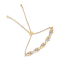 14K Yellow Gold Over Sterling Silver 1/10ctw Diamond Infinity Shaped
4”-10” Adjustable Bolo Bracelet