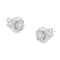 Sterling Silver .75ctw Mixed Diamond Love Knot Stud Earring (I-J Color,
I2-I3 Clarity)