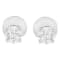 14K White Gold 1/2ctw Diamond Solitaire Stud Earrings