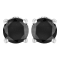 1.00ctw Round-Cut Black Diamond Sterling Silver Classic Stud Earrings