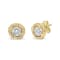14K Yellow Gold Over Sterling Silver 1-1/2ctw Round Diamond Solitaire
Stud Earrings